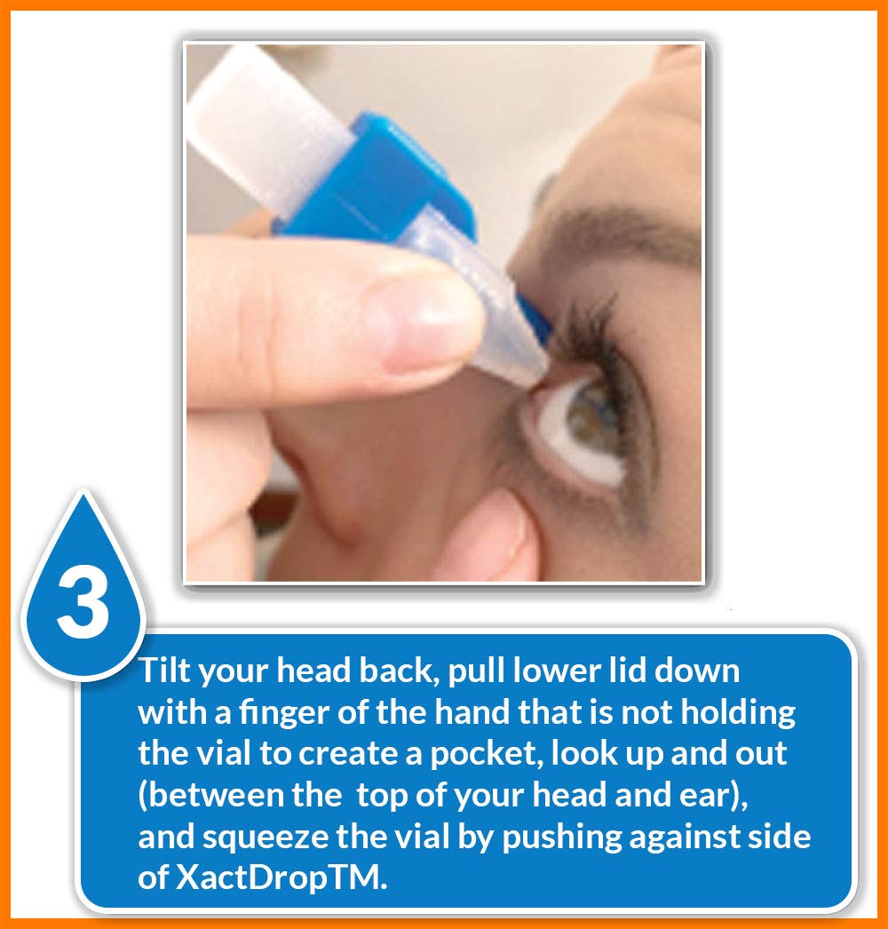 Close up view of the wide collar mechanism on the XactDrop single-use vial holder.