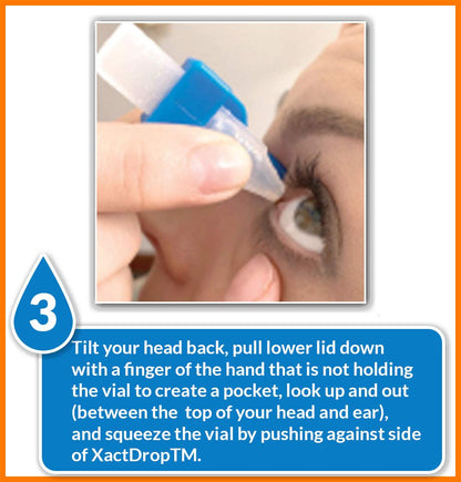 Close up view of the wide collar mechanism on the XactDrop single-use vial holder.