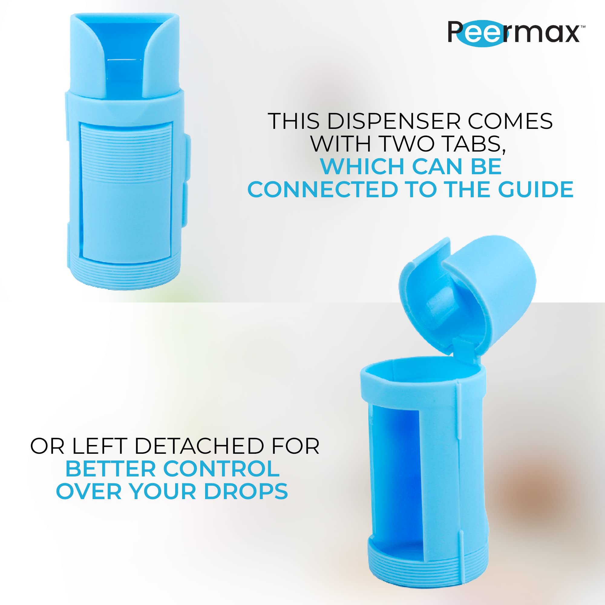 Peermax reusable eye drop alignment tool reducing medication waste