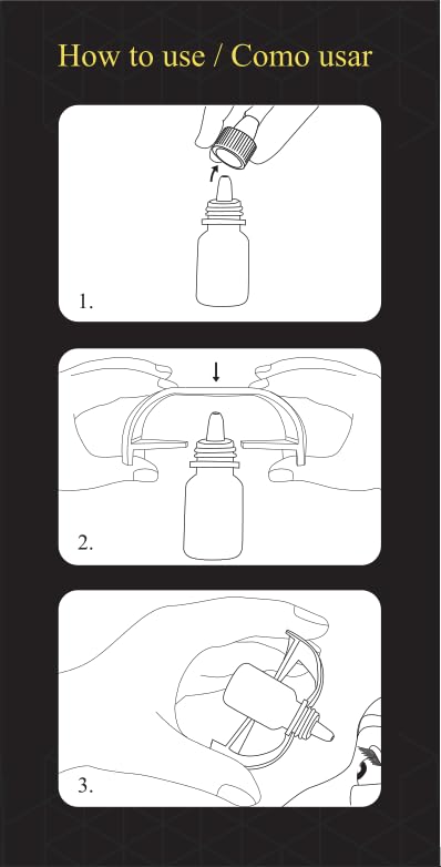 EZ Squeeze Eye Drop Aid close up highlighting the universal collar attachment mechanism for healthcare bottles