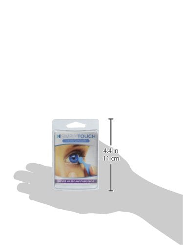 Simply Touch elastomeric eye drop guide for precise health and personal care medication delivery