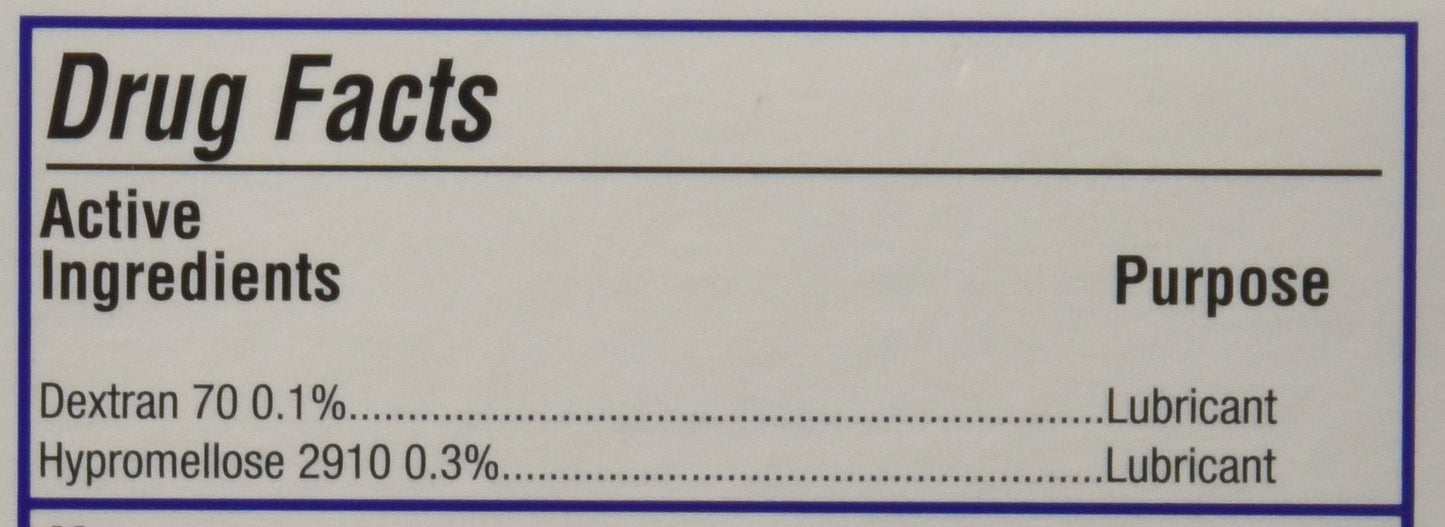 Alcon Bion Tears medical disclaimer and ophthalmologist recommended formula