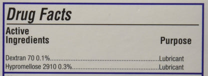 Alcon Bion Tears medical disclaimer and ophthalmologist recommended formula