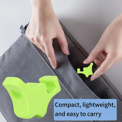 Side view of the universal fit silicone medication guide designed to minimize hand shaking.