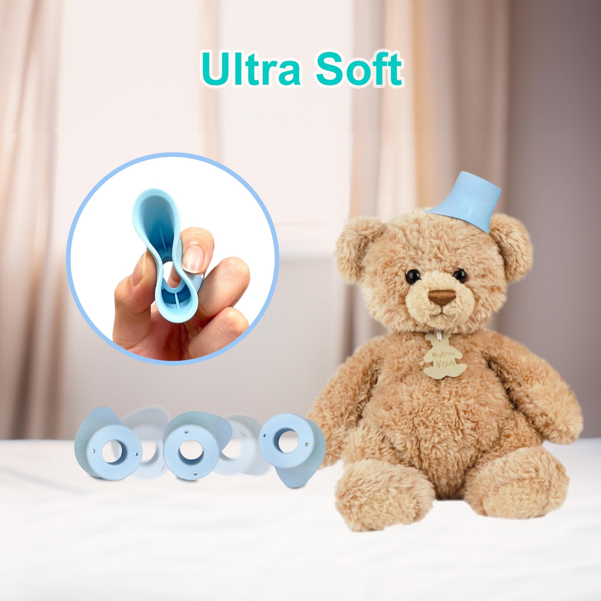 Soft reusable eye drop dispenser aid attached to a standard medicine bottle