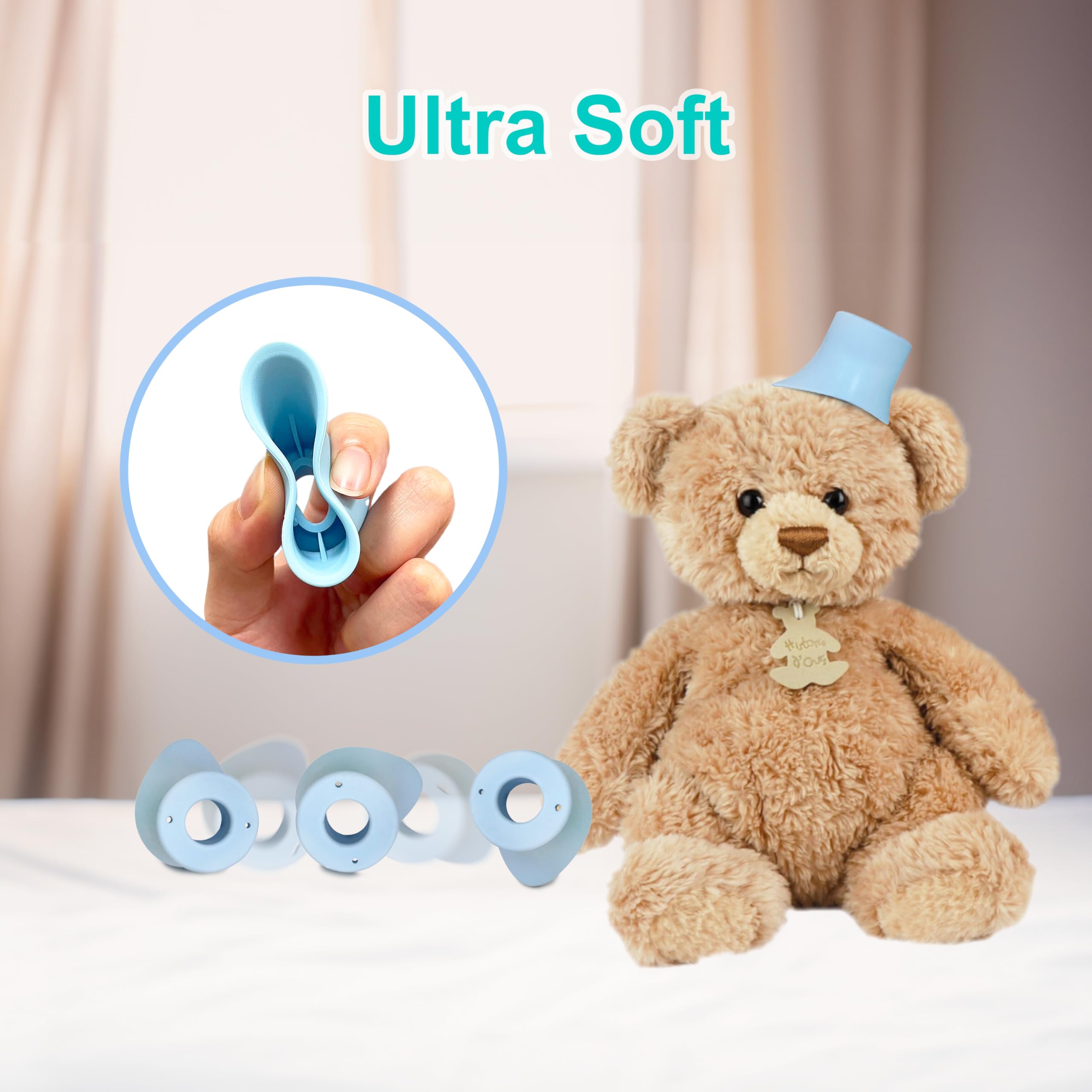 Soft reusable eye drop dispenser aid attached to a standard medicine bottle