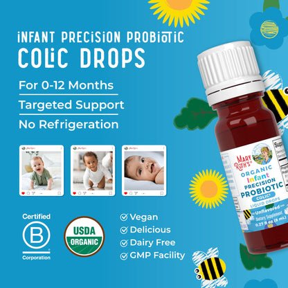 Imported MaryRuth Organics women probiotic drops displayed on a clean wellness lifestyle background