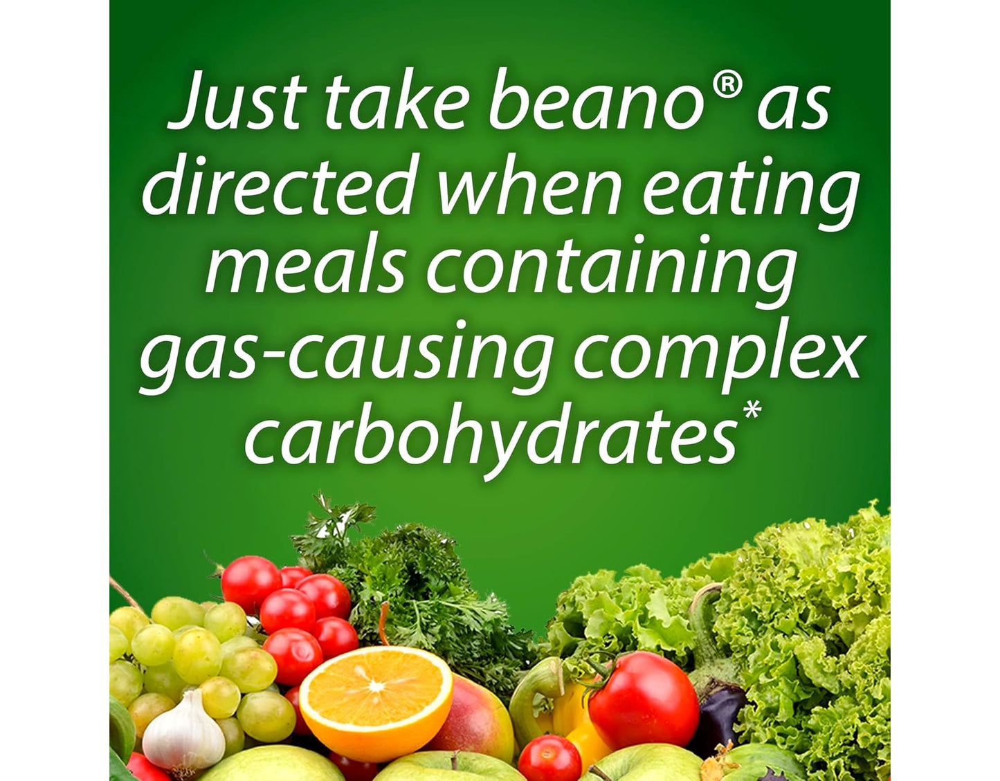 Beano dietary supplement imported bottle for preventing complex carbohydrate gas