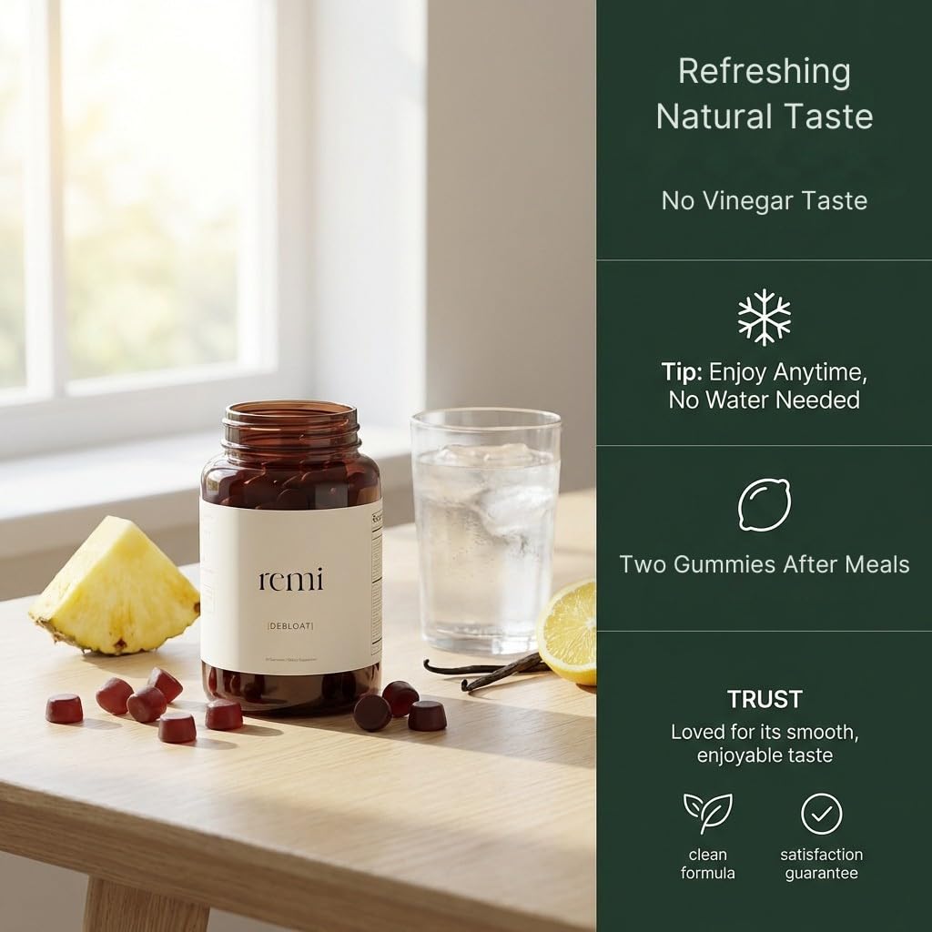 Non-GMO gluten-free digestive support gummies bottle back label view