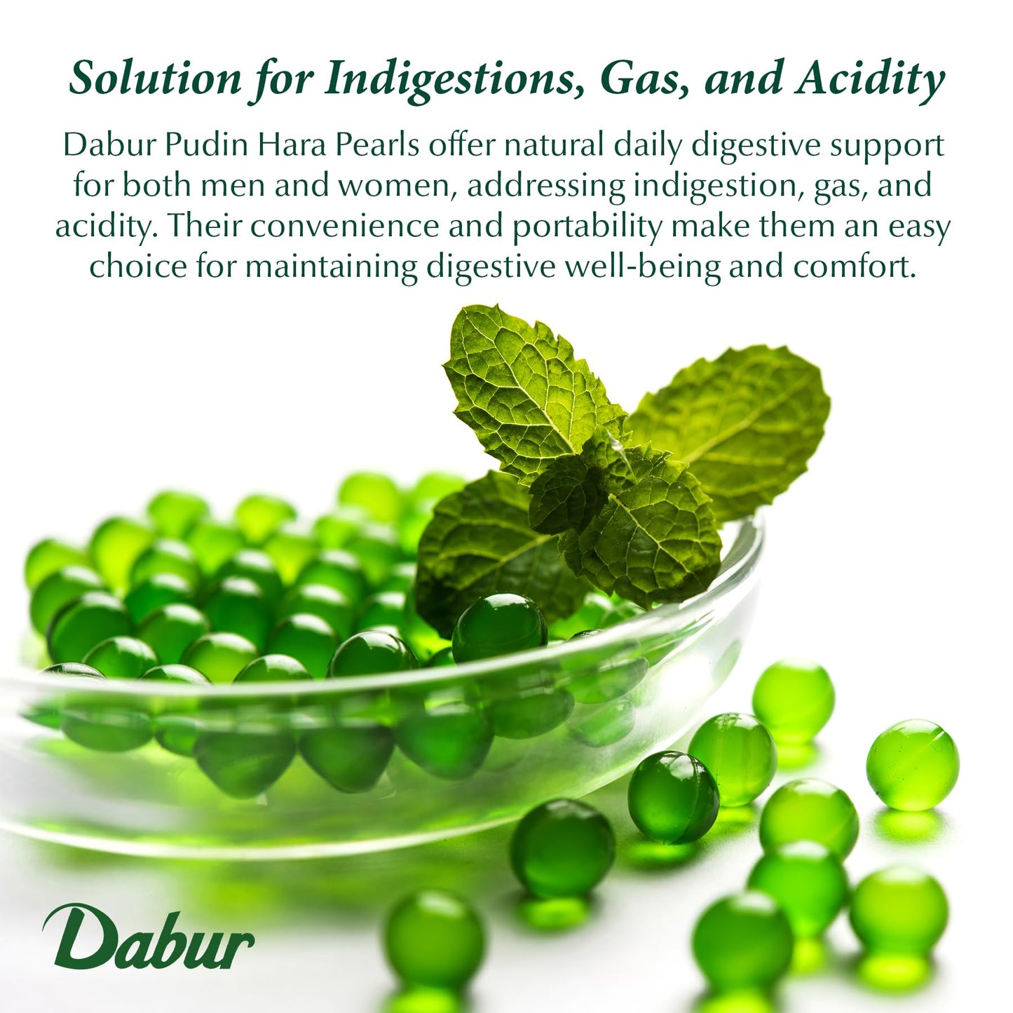 Dabur Pudin Hara Pearls pack of ten boxes for bulk gut health supply