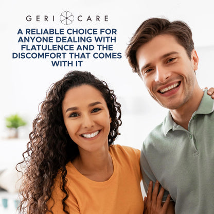 GeriCare mint chewable tablets for stomach pressure and full package contents