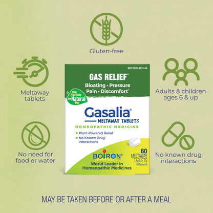 Authentic Boiron Gasalia USA imported homeopathic medicine for stomach discomfort