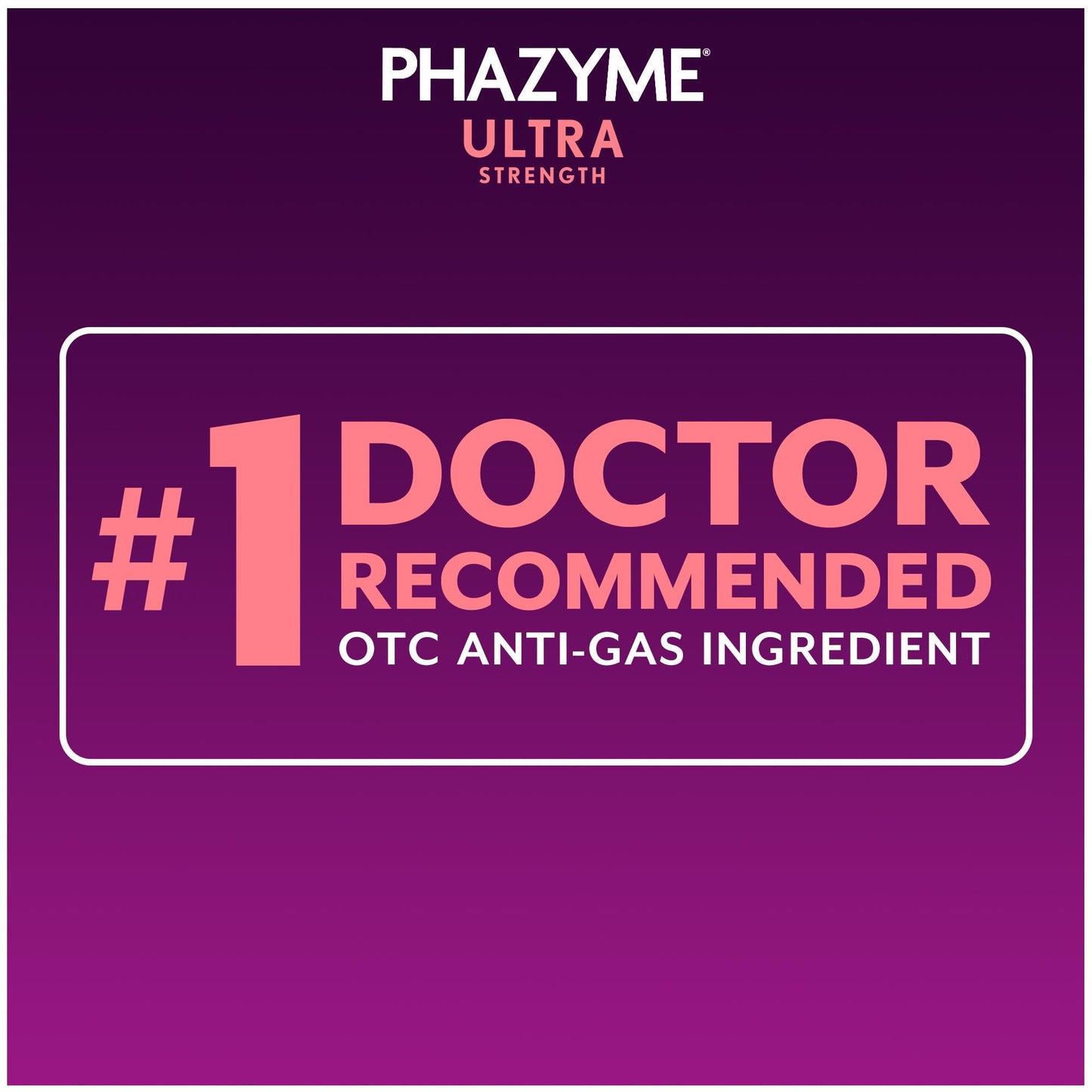 Back label of Phazyme ultra strength gas relief showing drug facts and ingredients