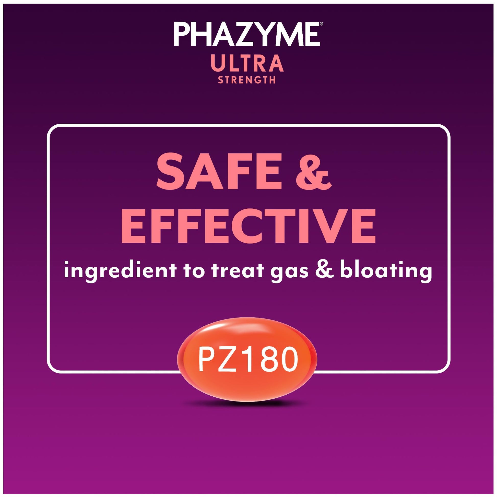 Phazyme ultra strength bloating and pressure relief capsules for adult digestive health