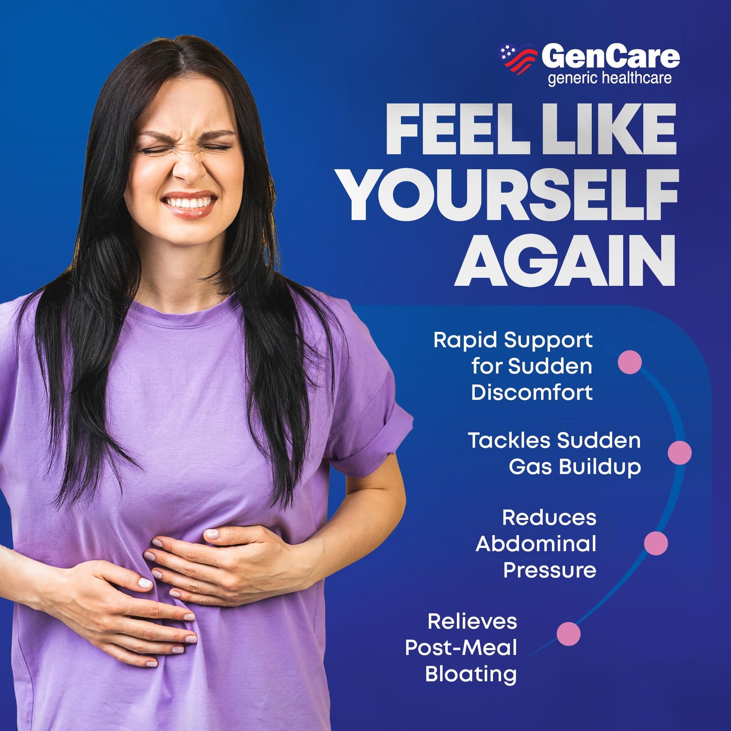 GenCare ultra strength gas relief generic alternative supplements nutritional facts panel.