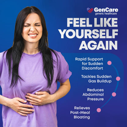 GenCare ultra strength gas relief generic alternative supplements nutritional facts panel.