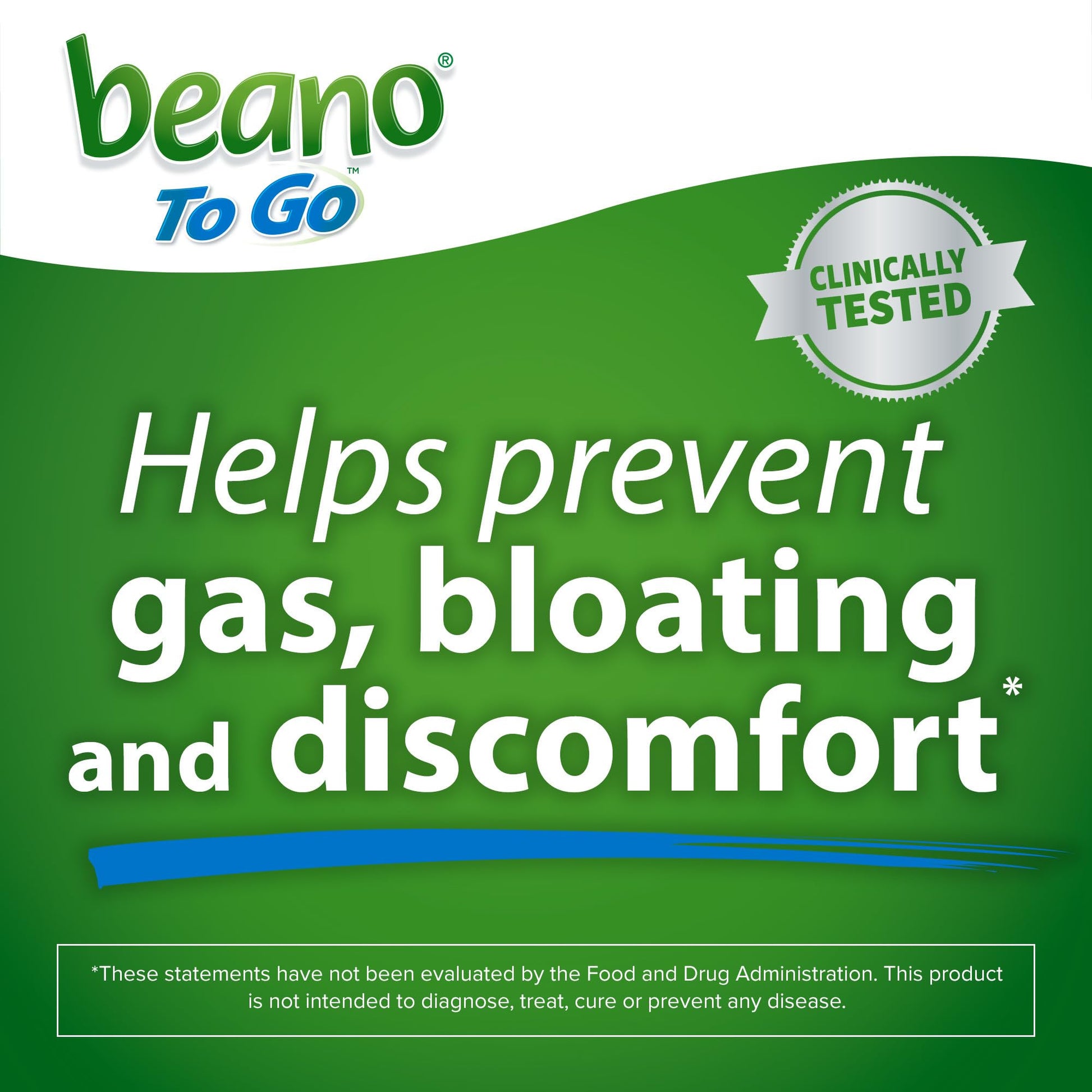 Beano gluten free and vegetarian gas prevention pills close up