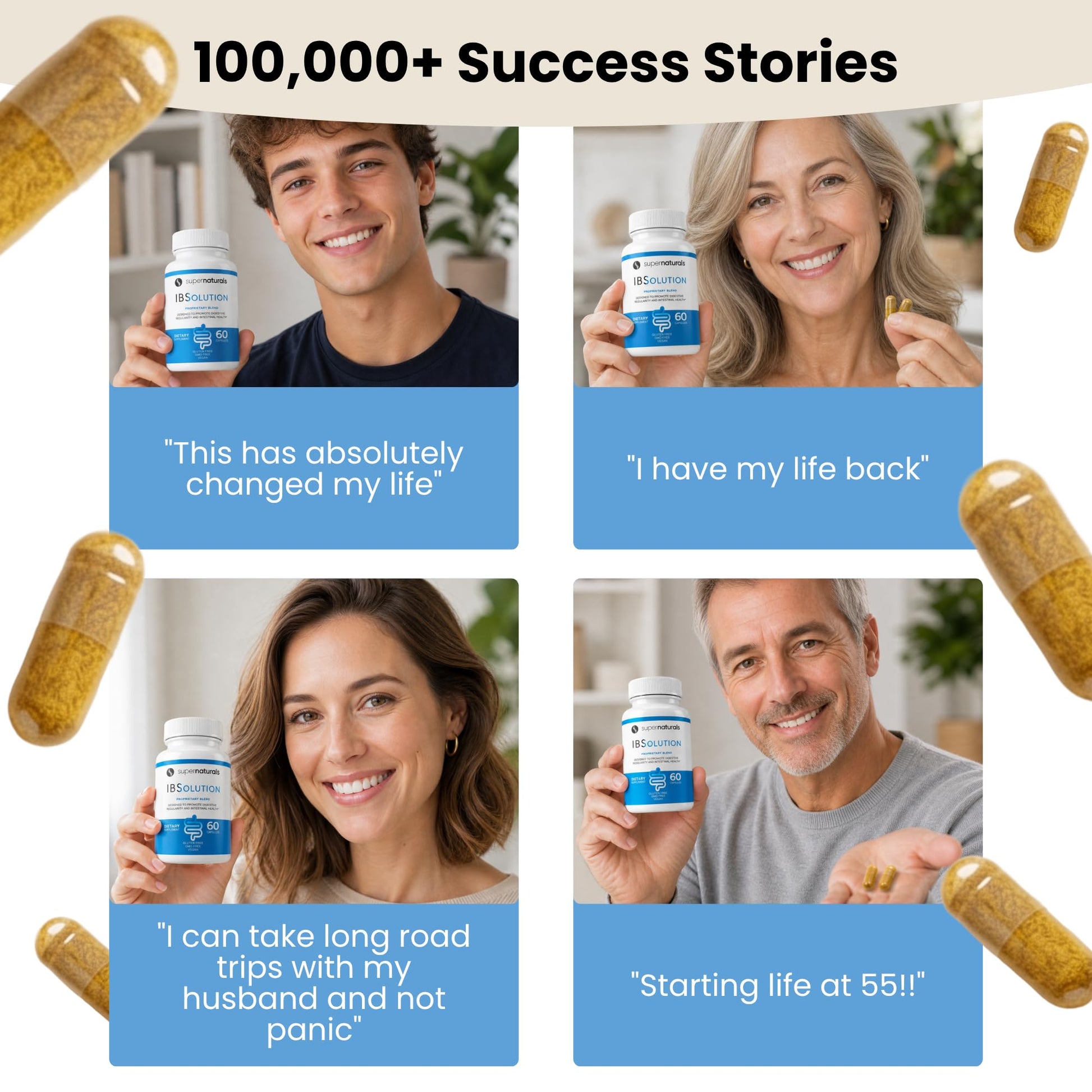 Authentic JLM Nutritionals IBSolution 60 count bottle imported directly to India for digestive wellness
