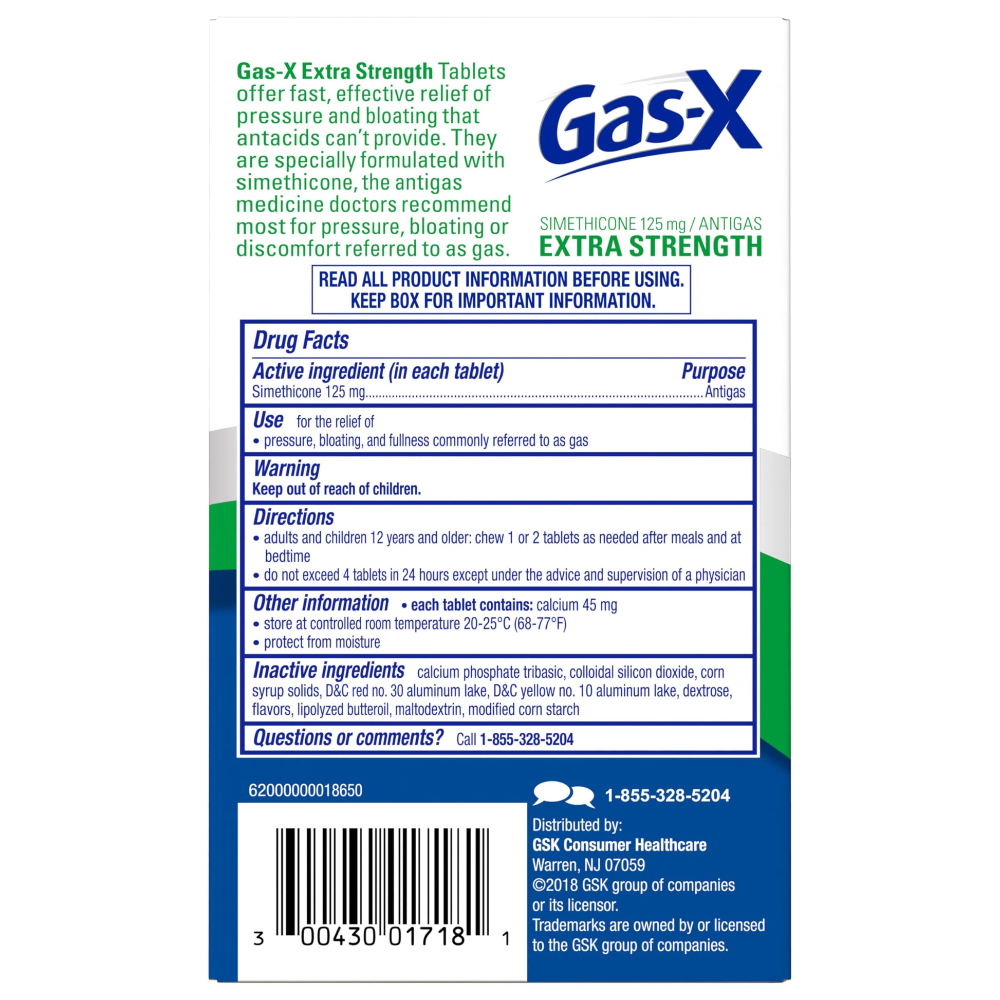 Gas-X digestive health support chewables clear packaging expiration date