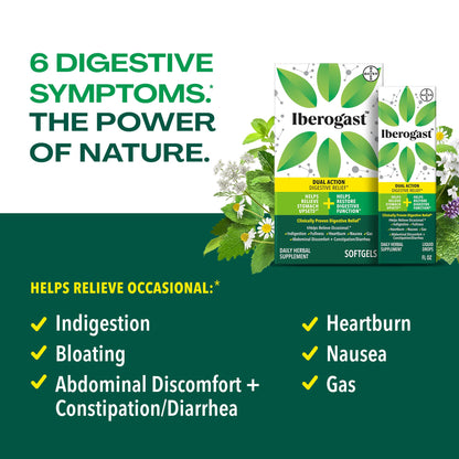 Iberogast daily herbal supplement pills for occasional indigestion support