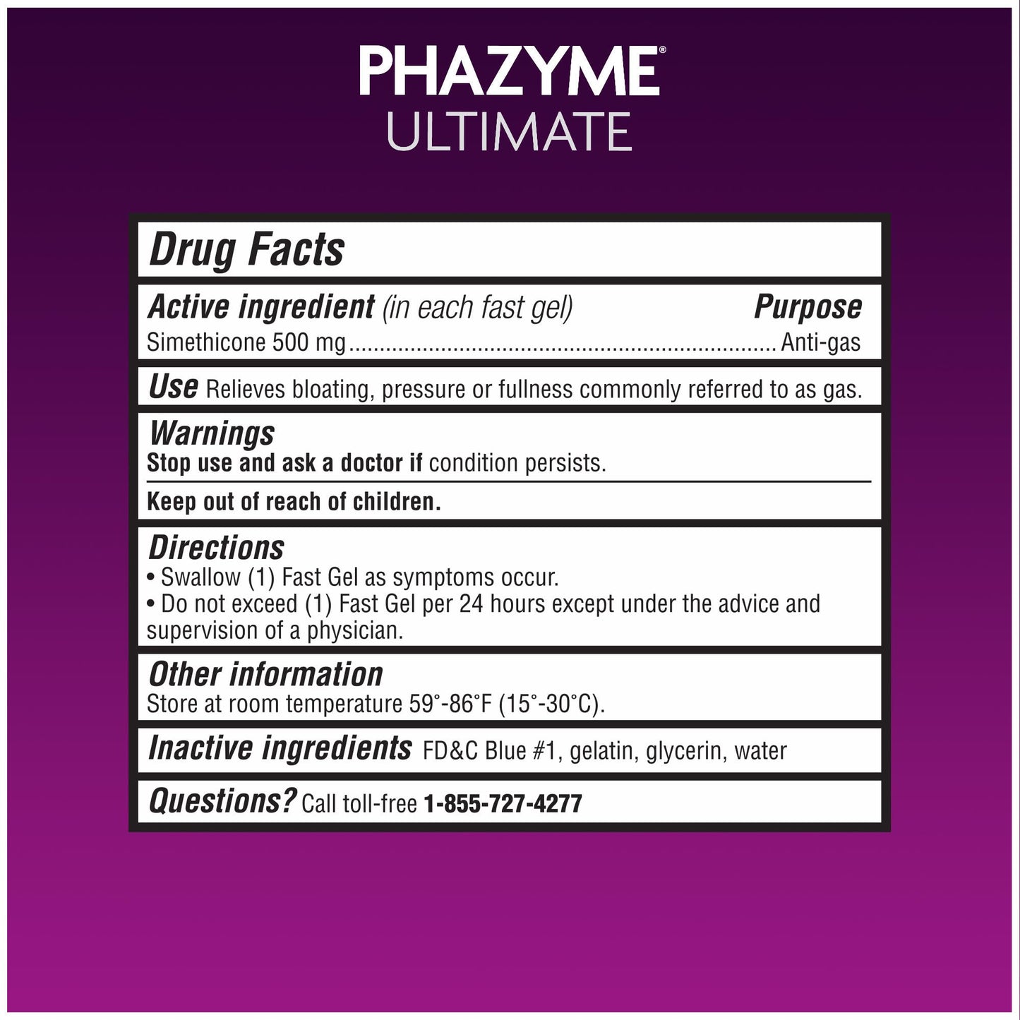 Phazyme ultimate strength over the counter gas relief capsules expiration date view