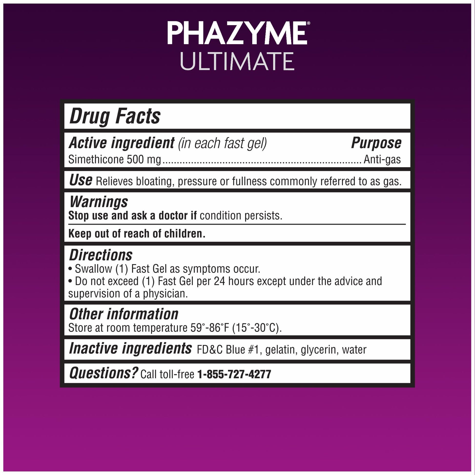 Phazyme ultimate strength over the counter gas relief capsules expiration date view