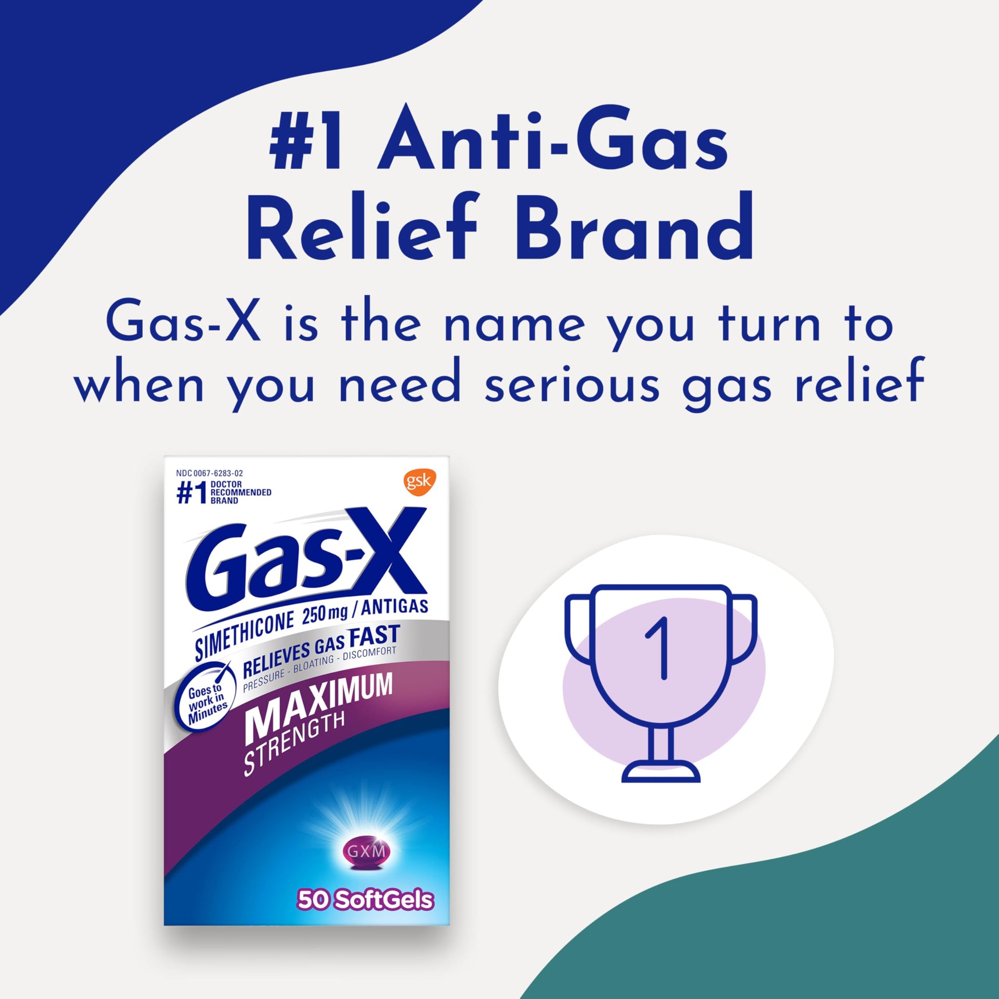 Gas-X fast acting maximum strength anti gas formulation capsules