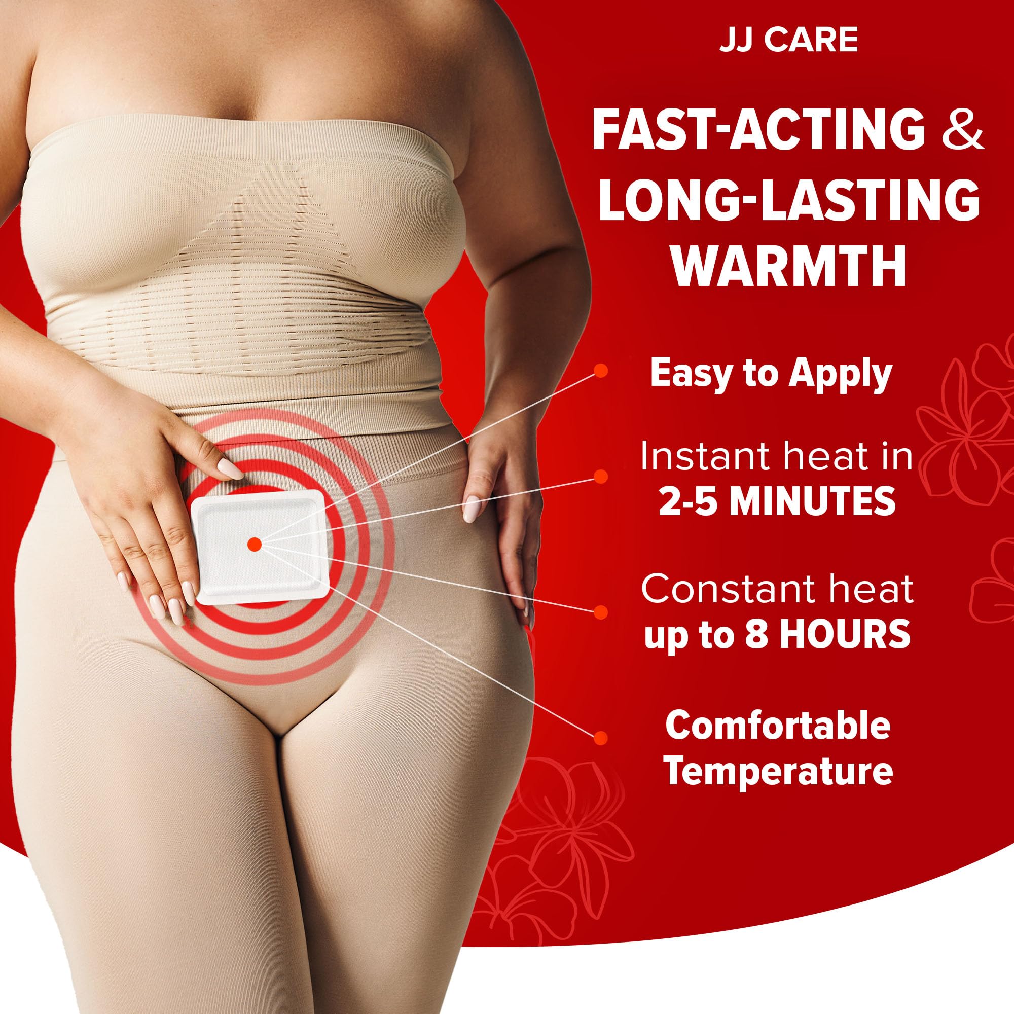 Natural ingredients menstrual heat patch for targeted abdominal warmth and pain relief