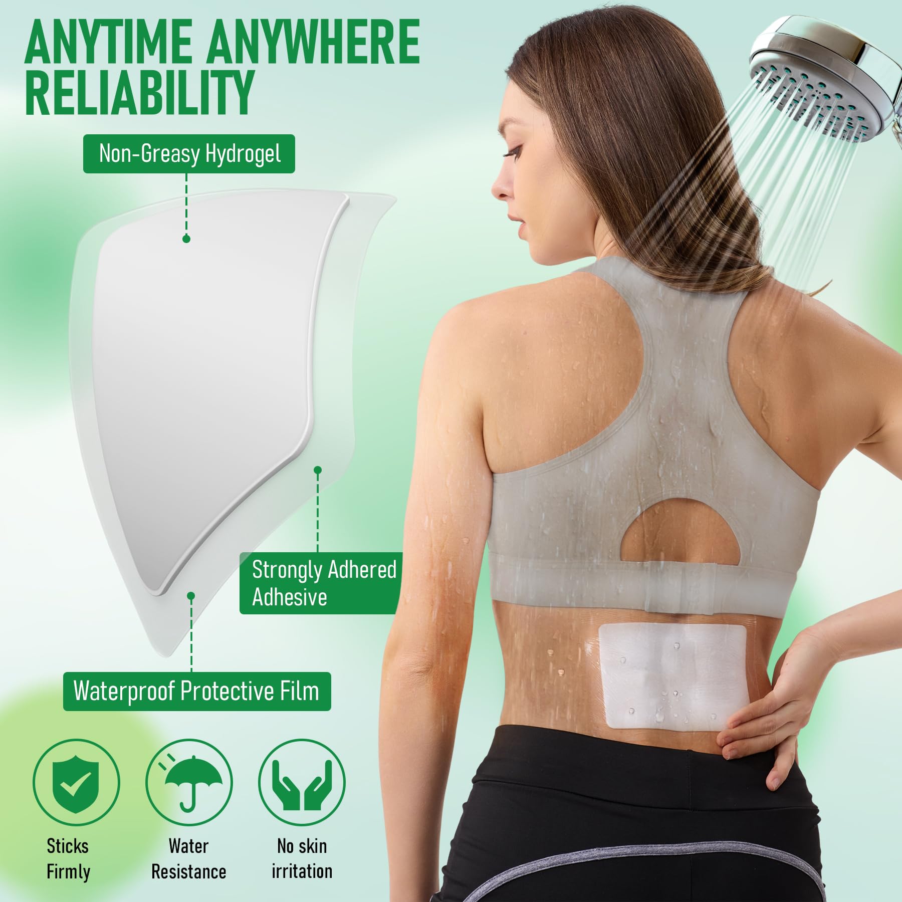 Back view of Careland Lidocaine and Menthol patch box with ingredient listings and usage warnings