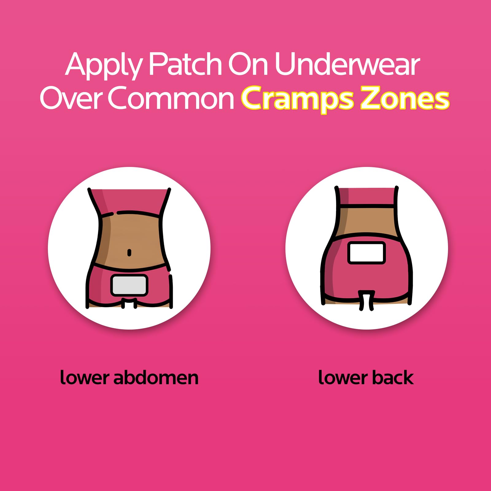 Ultra thin portable menstrual heating patch demonstrating flexible everyday wear