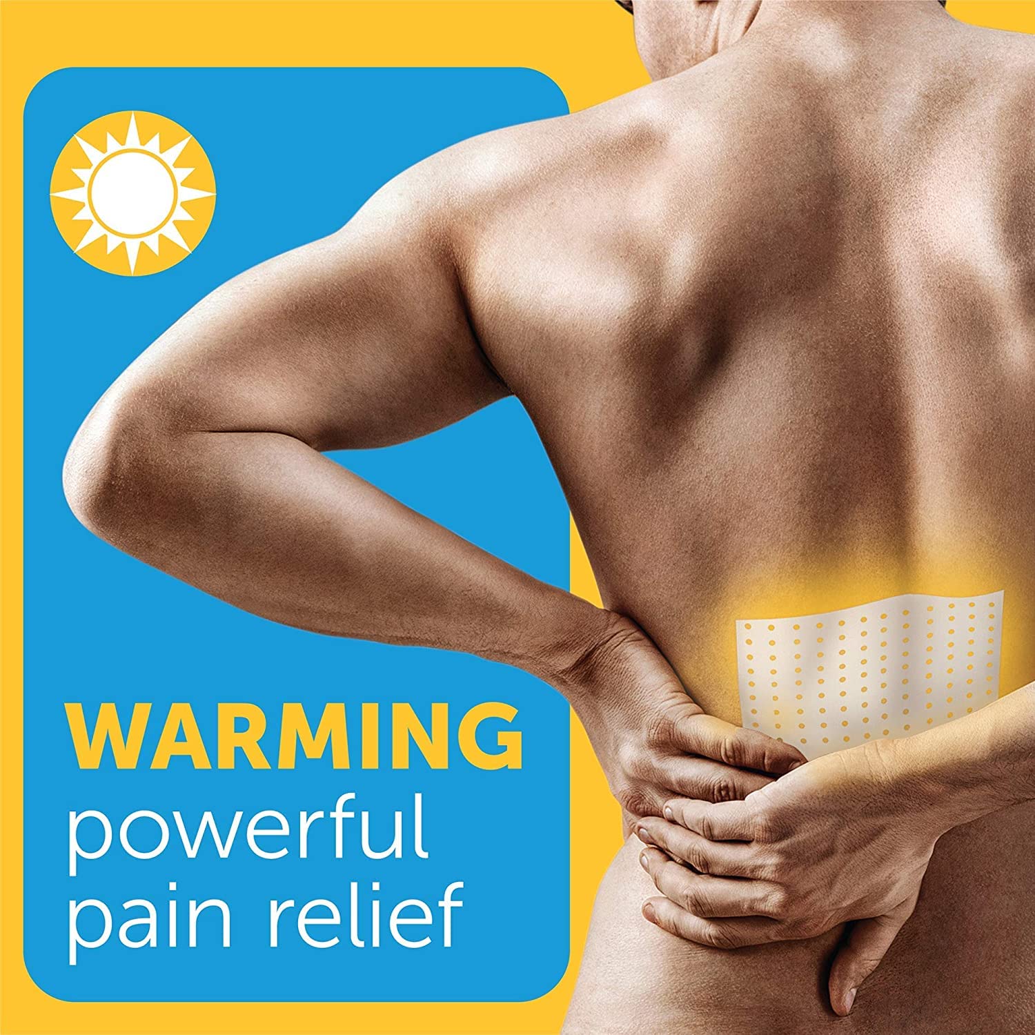 Large sized Coralite warm therapy medicated patches for arthritis pain relief.