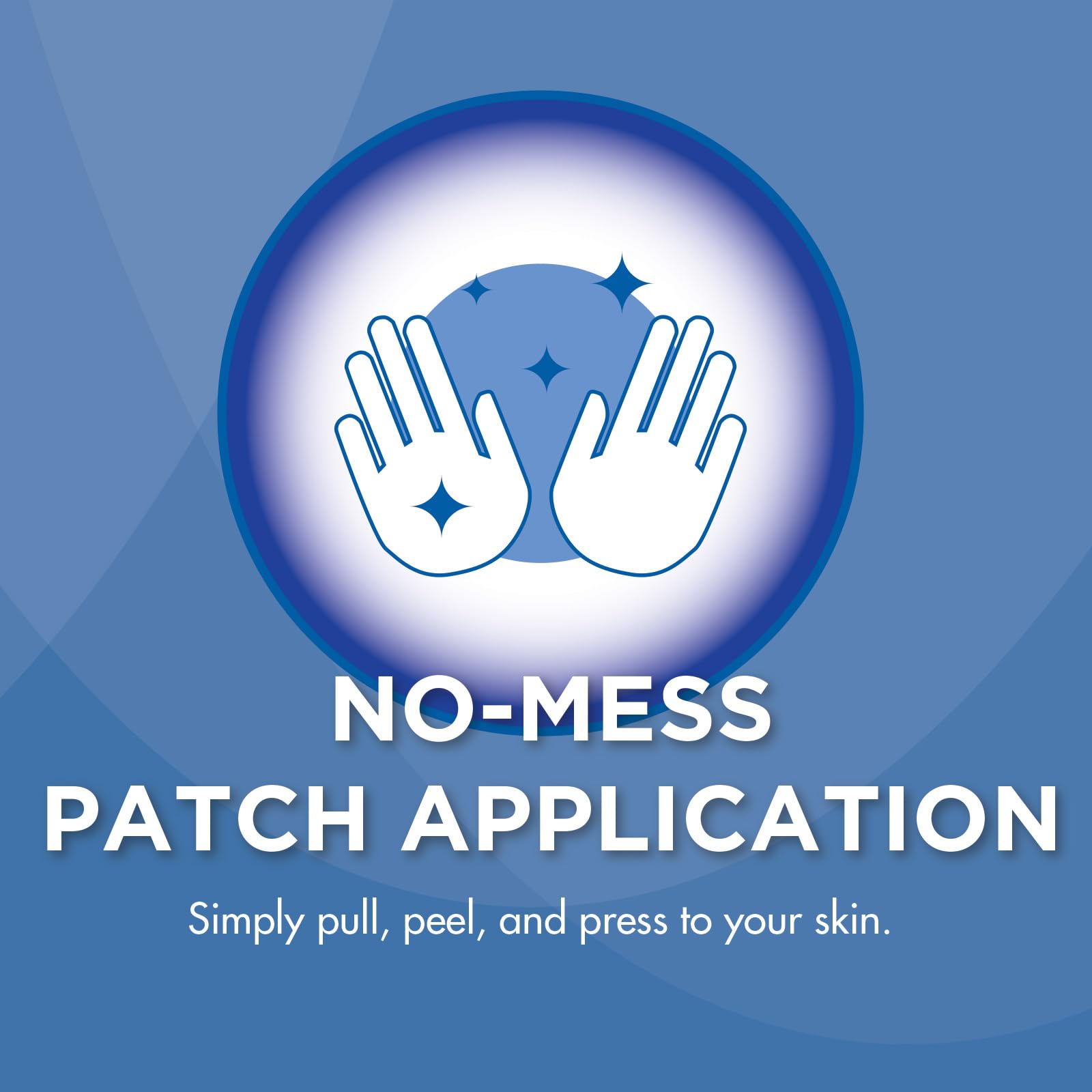 HealthWise back and large areas pain relief patch dimensions and size comparison view