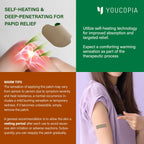Flexible fabric plaster showing breathable design used for shoulder and back joint discomfort relief.