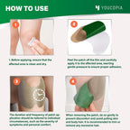 Authentic imported personal care patches displaying packaging details and twelve hour duration feature.