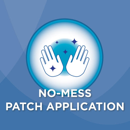 HealthWise USA imported topical pain patch dimensions showing large coverage area