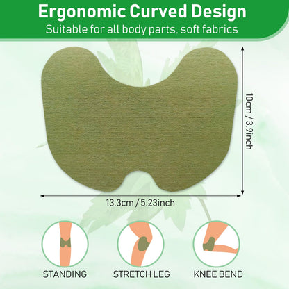 Vowel's Enterprise MQUPIN natural joint comfort patches unpacked showing the flexible fabric material.