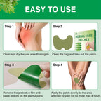 Natural plant extract ingredients illustrated alongside the heating patch bundle.