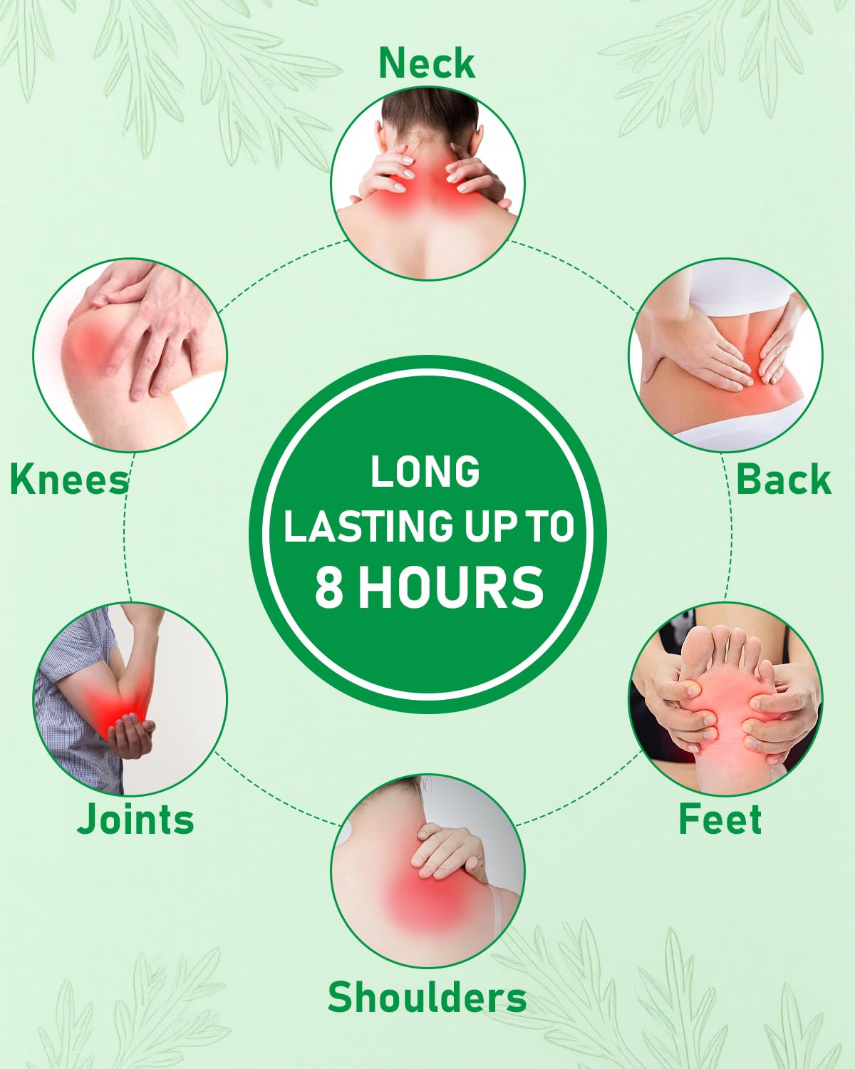 Maximum strength self heating plaster sticker showing flexible fabric texture and strong adhesive