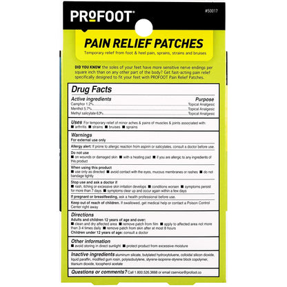 Close up of trimmable cooling pain patch material ideal for plantar fasciitis and sprain relief.