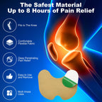 Close up of the ergonomic shape of the naosucura self heating joint plaster for optimal fit