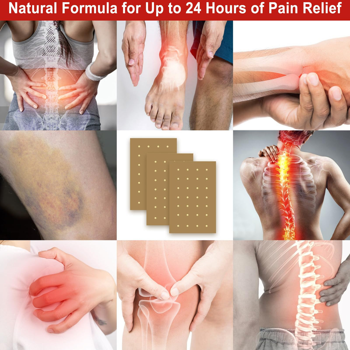 Premium imported self heating wellness patch for neck and lumbar spine.