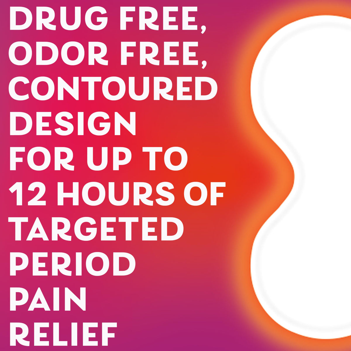 Detailed safety guidelines and instructions on the Pamprin menstrual heat box.