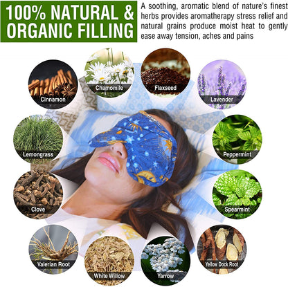 Nature's Approach aromatherapy microwavable heat pack being prepped for hot therapy