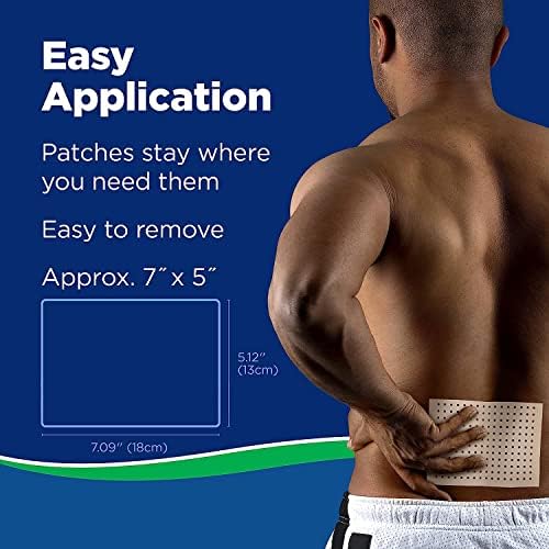 USA imported Salonpas hot pain patch box displaying 8 hour relief benefit
