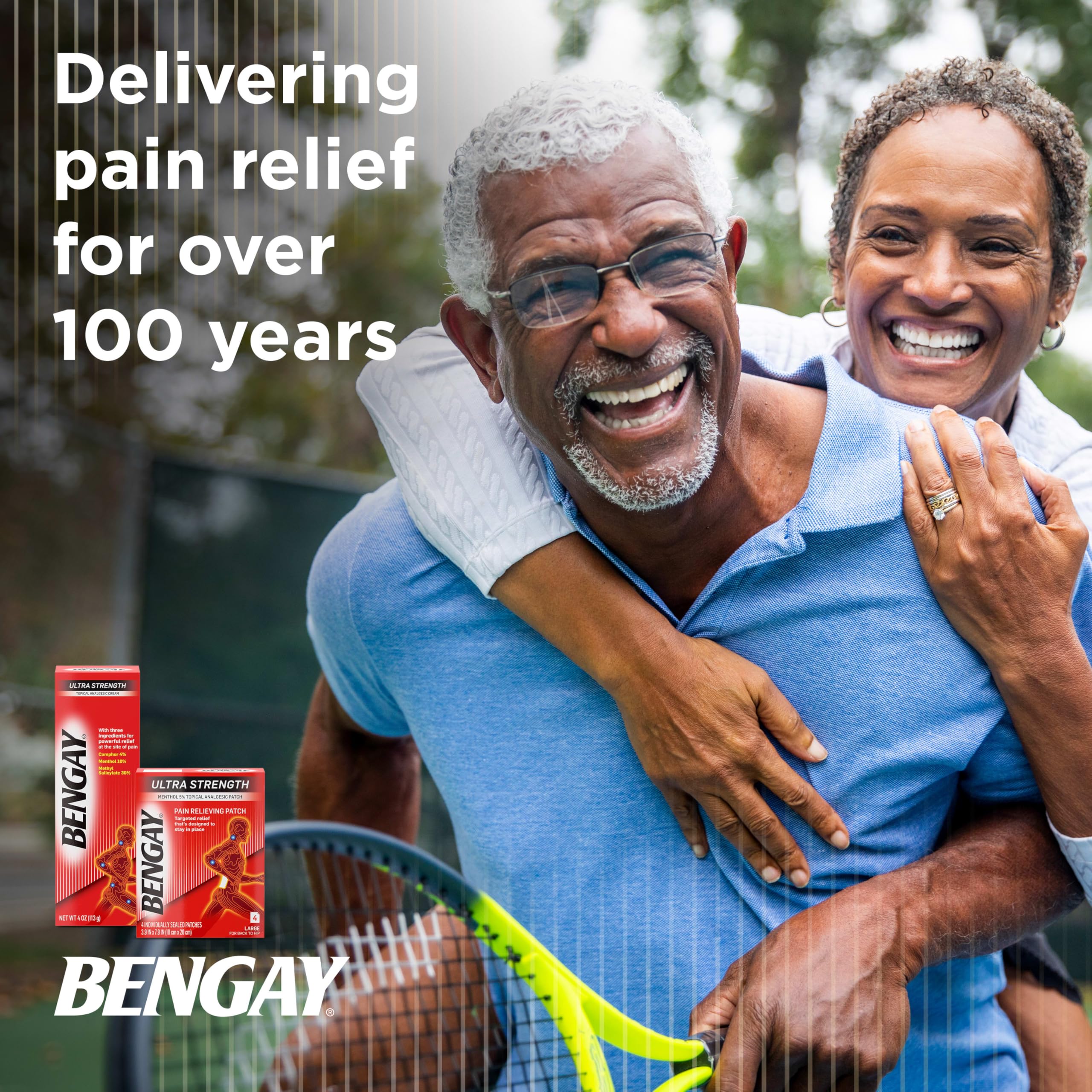 Bengay long lasting 8 hour muscle and joint pain relief patches box