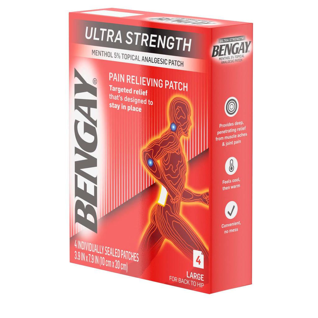 Ben Gay non greasy flexible pain patch application steps and directions