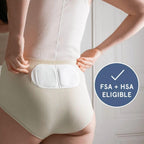 LOLA non medicated period cramp patches depicting natural ingredients without harsh chemicals or latex