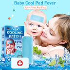 Breathable non medicated cooling patch trimmed to a smaller size