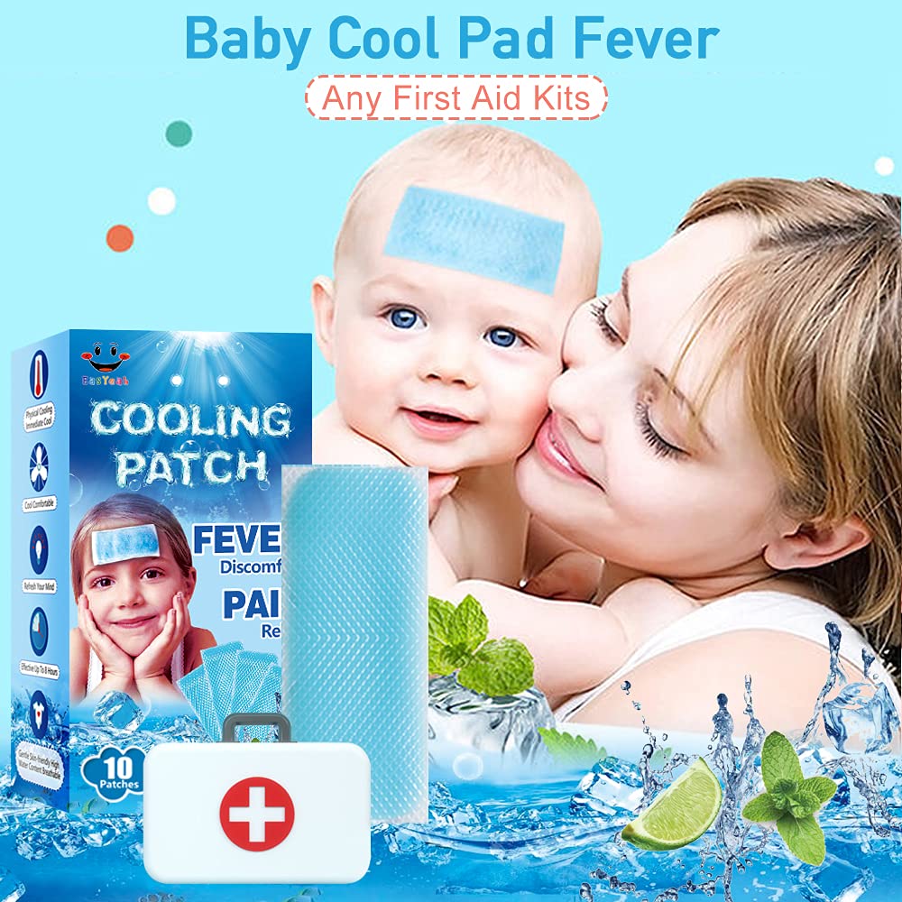 Breathable non medicated cooling patch trimmed to a smaller size