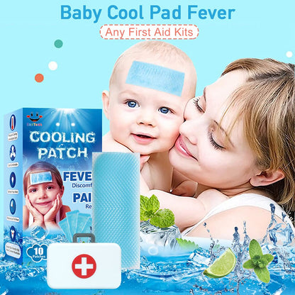 Breathable non medicated cooling patch trimmed to a smaller size